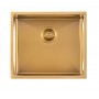 Brushed Gold Stainless Steel Handmade Top/Undermount Single Bowl Kitchen/Laundry Sink 510x450x230mm